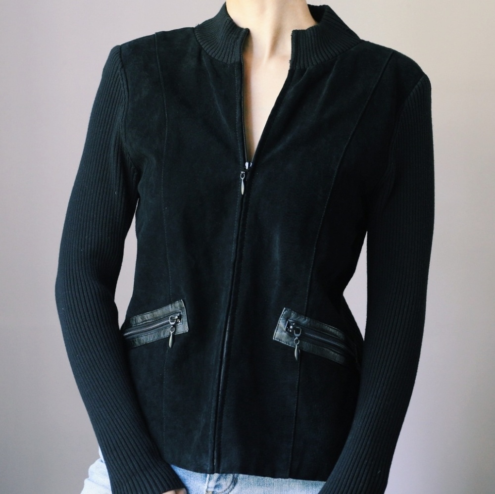 Vintage Genuine Suede Jacket/Cardigan Escapade